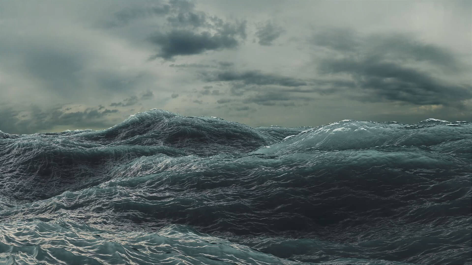 fotograma del mar en un video profesional